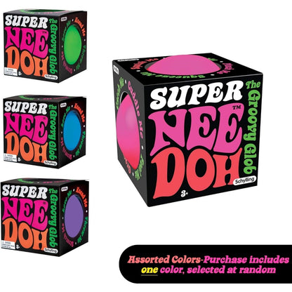 Super NeeDoh – Jumbo Stress Ball – 4.5” – Assorted
