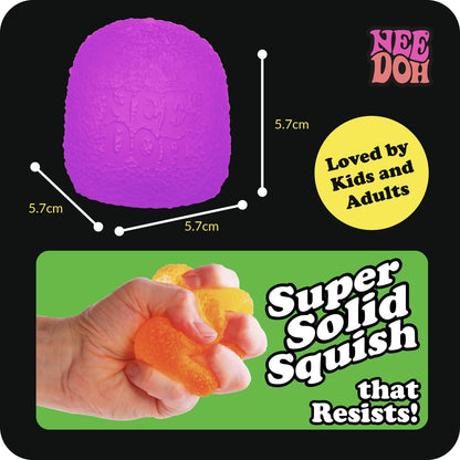 Schylling NeeDoh Gumdrop – Textured Sensory Toy with Super Solid Squish – 2.5″ Tall – Colors May Vary (Pack of 1)